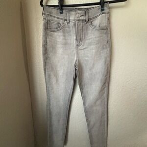 Express Grey High Rise Skinny Jeans Size 2R